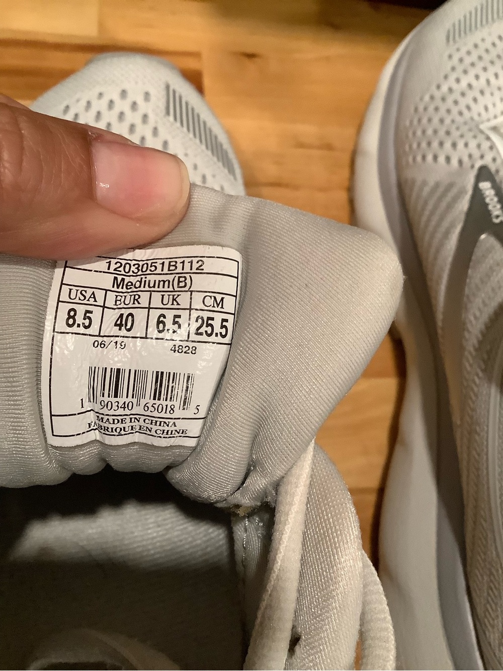 Brooks Women's Athletic Shoes in Light Gray and White